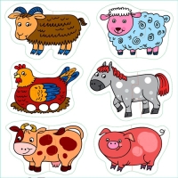 Напольный пазл-мозаика &laquo;На ферме&raquo; (Baby Step) (малые)