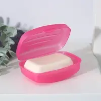 Мыльница с крышкой Радиан &laquo;Дорожная&raquo;, пластик, 10&times;7&times;4.5 см, МИКС