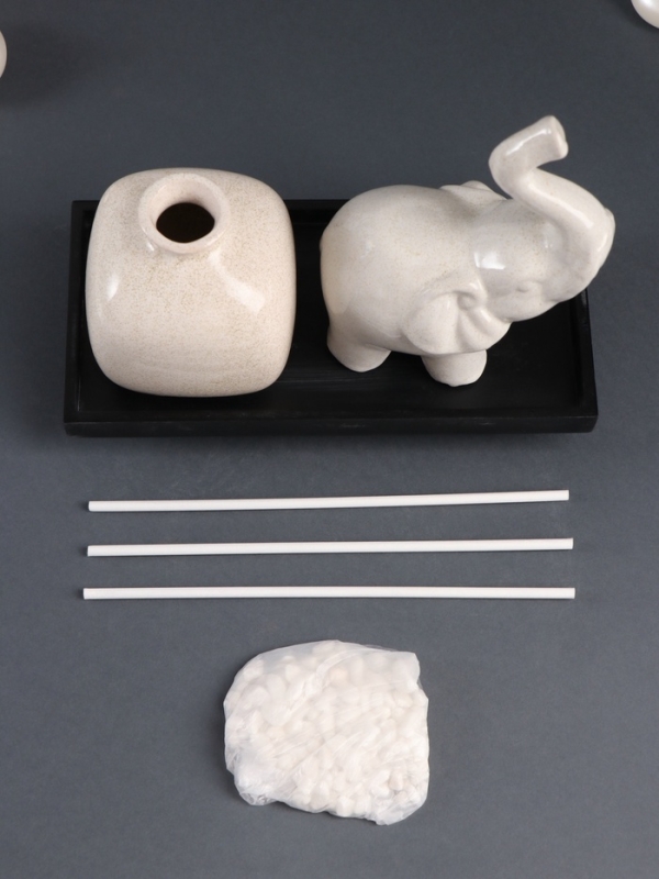 Диффузор керамика "Слон" аромапалочки 3 шт 9,5х20х16 см