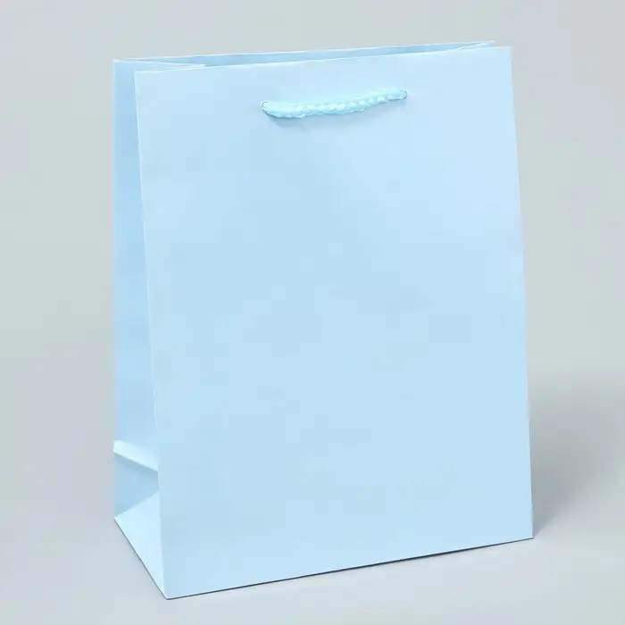 Пакет подарочный ламинированный, упаковка, &laquo;Голубой&raquo;, MS 18 х 23 х 8 см