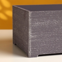 Набор ящиков деревянных "Прованс" 3 в 1 (25х14,5х10; 23х12,5х9; 21х10х8)см графит Набор ящиков деревянных "Прованс" 3 в 1 (25х14,5х10; 23х12,5х9; 21х10х8)см графит