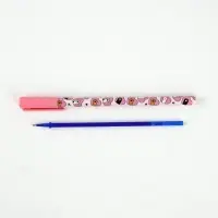 Ручка пластик пиши-стирай с колпачком "Не ручки, а лапки", синяя паста, гелевая 0,5 мм