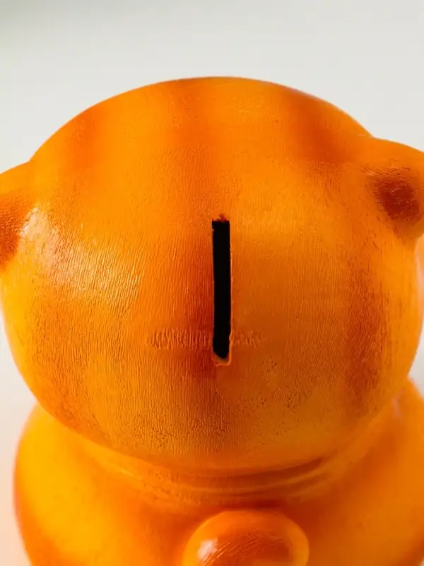 Копилка "Кот Дзен" рыжий, 16х14х14,5 см