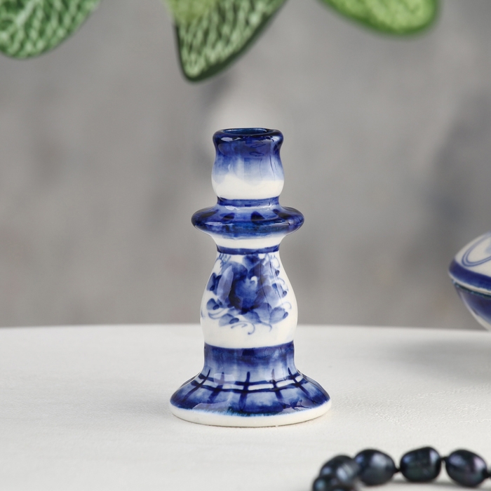 Подсвечник Подсвечник "Стройный", гжель