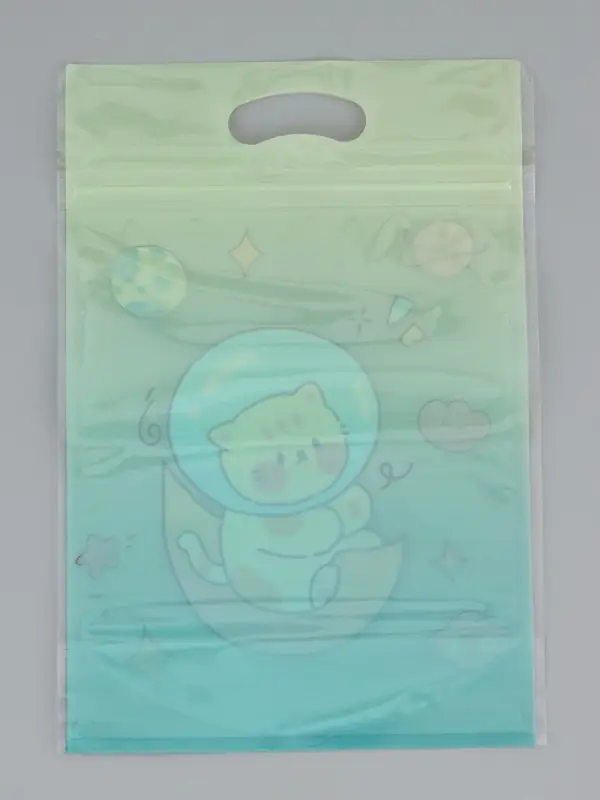 Пакет подарочный, с zip-lock застежкой, "Космическая история", 15х23 &plusmn; 1см МИКС