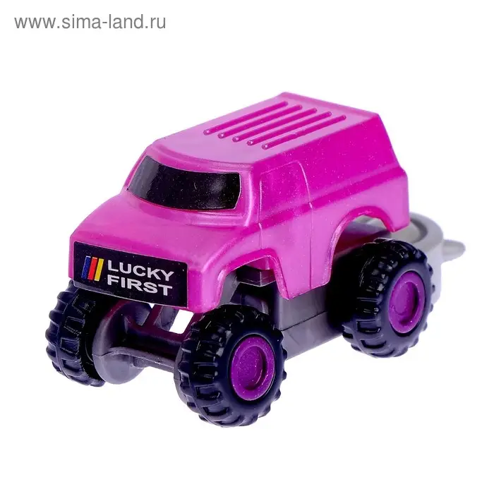 Конструктор &laquo;Джип&raquo; с запуском, 12 деталей, МИКС