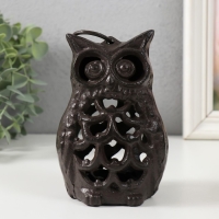 Подсвечник чугун на 1 свечу "Филин" 7,5х8,5х13,5 см