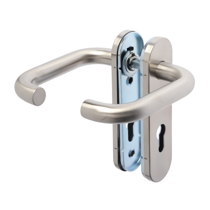 Ручки на планке LOCKLAND, для противопожарных замков, нержавеющая сталь