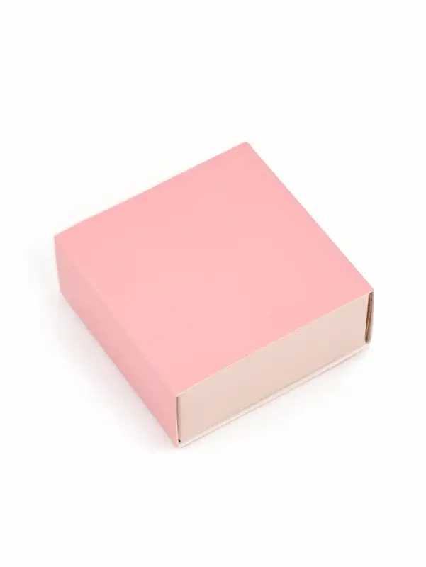 Коробка под бижутерию &laquo;Розово-бежевая&raquo;, 7.5 х 7.5 х 3 см