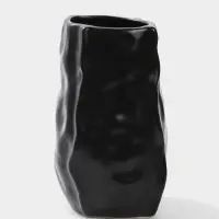 Ваза настольная керамика "Габино" 18,5х12 см, чёрный