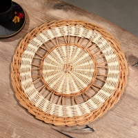 Подставка под горячее, 39х39х1 см, ротанг