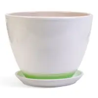 Горшок цветочный поддоном  8 л,  керамика, Азия (М)