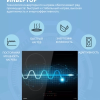 Индукционная варочная панель CIH611, инвертор, зона flex