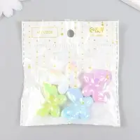 Бусина пластик для творчества "Бабочка. Перламутр" МИКС 3,5 см