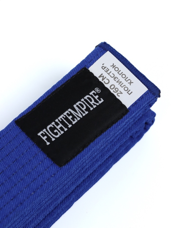 Пояс для единоборств Fight Empire 2,6 м, EXPERT, синий