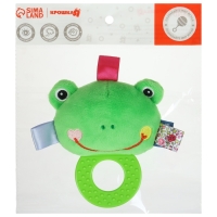Погремушка мягкая с прорезывателем &laquo;Лягушонок&raquo;, Крошка Я