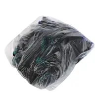 Перчатки садовые, хб, вязка 10 класс, 3 нити, размер 9, с ПВХ точками, чёрные