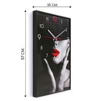 Часы-картина настенные, интерьерные "Девушка", плавный ход, 57 х 35 х 4 см Часы-картина настенные, интерьерные "Девушка", плавный ход, 57 х 35 х 4 см