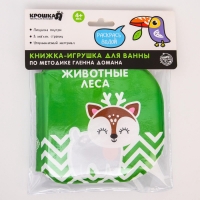 Книжка - игрушка для ванны &laquo;Животные леса&raquo;, водная раскраска, по методике Гленна Домана, Крошка Я