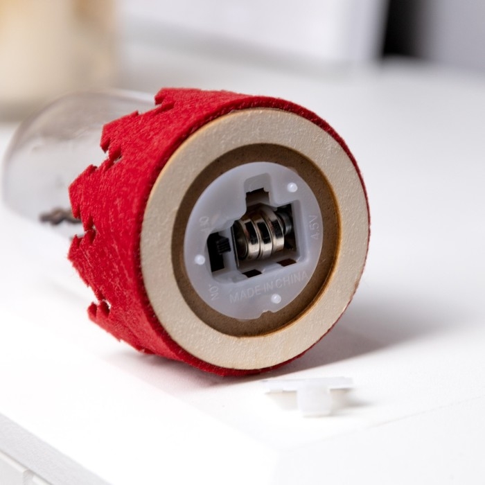 Светодиодная фигура под куполом &laquo;Оленёнок&raquo; 6 &times; 9.5 &times; 6 см, дерево, батарейки LR1130х3 (в комплекте), свечение тёплое белое