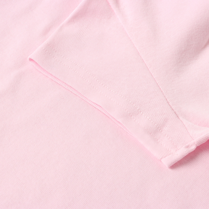 Футболка женская V-образный вырез, цвет светло-розовый, размер 48