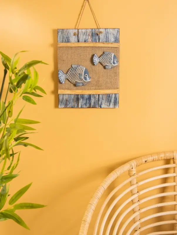 Панно плетёное &laquo;Пара рыбок&raquo;, 25&times;4&times;55 см