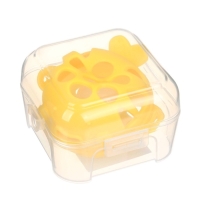 Прорезыватель силиконовый для зубов с погремушкой Крошка Я &laquo;Рыбка&raquo;, в кейсе, желтый