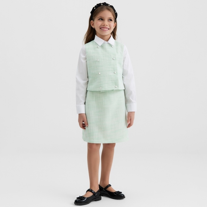 Жилетка для девочки, MINAKU :Party Dress, цвет зеленый, рост 146 см Жилетка для девочки, MINAKU :Party Dress, цвет зеленый, рост 146 см