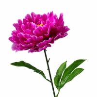 Цветы искусственные "Пион бархатный" 15х55 см, сиреневый