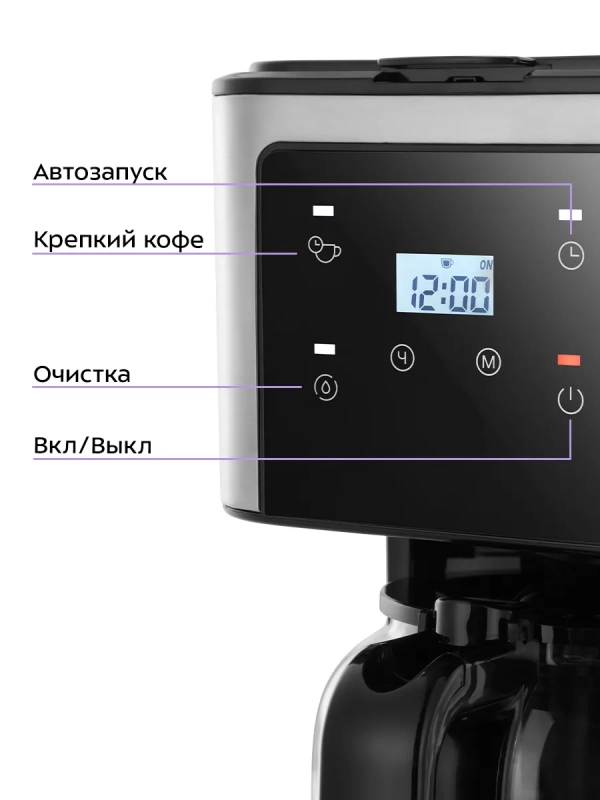 Кофеварка электрическая капельная КТ-7628 - 950 Вт