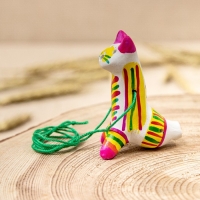 Филимоновская игрушка - свисток &laquo;Котик&raquo;