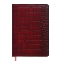 Ежедневник датированный 2024 A5 176 листов, deVENTE.Belcanto, твёрдая обложка из искусственной кожи с поролоном, ляссе, кремовый блок 70 г/м2, бордовый