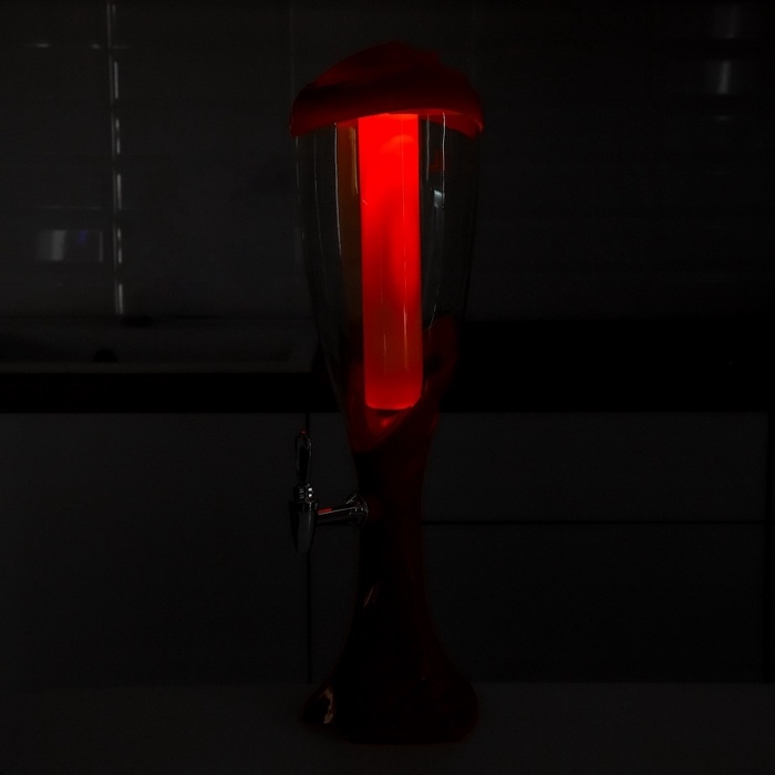 Башня пивная &laquo;Вавилон&raquo;, 3 л, цвет красный