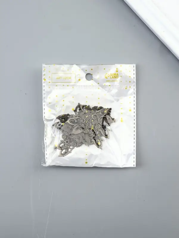 Уголок декоративный "Королевский" набор 10 шт 3,5х3,5 см