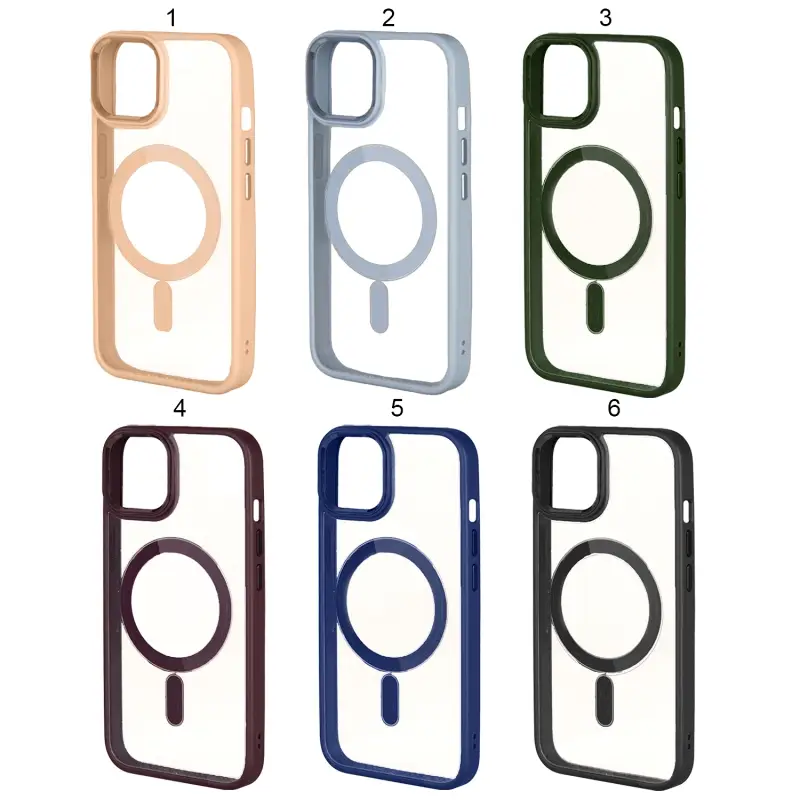 Чехол Iph 14 Plus (6.7) MagSafe цветной