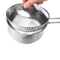 Ковш сотейник 1,5 л кухонный Solid-16SP с крышкой и носиком