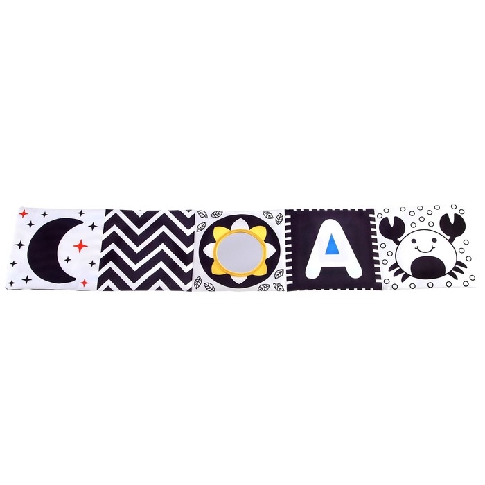 Мягкая книжка-бортик на кроватку по методике Г. Домана &laquo;Малыши&raquo;, с шуршалкой