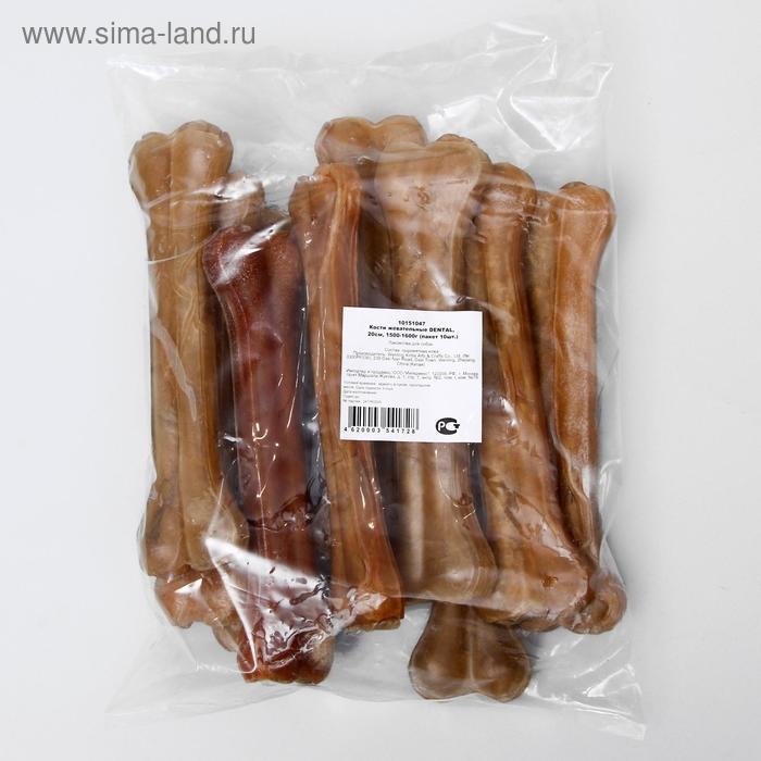 Косточка жевательная Triol DENTAL, 20 см, 150-160 г, пакет 10 шт Косточка жевательная Triol DENTAL, 20 см, 150-160 г, пакет 10 шт