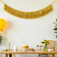 Гирлянда "Бахрома" 2 м золотая
