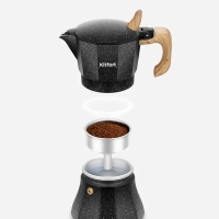 Кофеварка гейзерная для плиты КТ-7587 - 150 мл