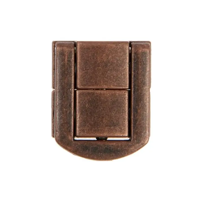 Замок-защелка на ящик ZM01, 2.5&times;2 см, цвет медь