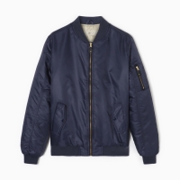 Бомбер мужской на молнии MIST, размер 46, синий Бомбер мужской на молнии MIST, размер 46, синий