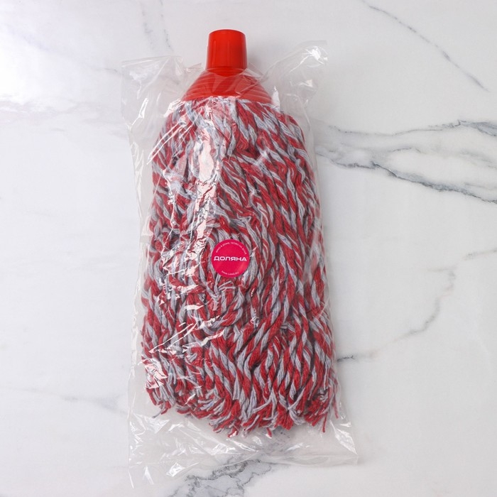 Насадка для швабры верёвочная Доляна, хлопок, 31&times;10&times;6,5, цвет МИКС