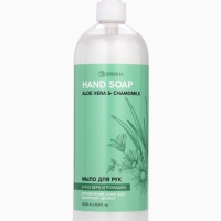 Жидкое мыло для рук 1000 мл, ромашка и алоэ, Рябина