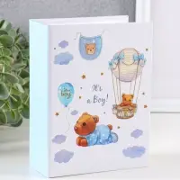 Фотоальбом "Мой малыш", голубой, 100ф 10X15см, ПП карм.