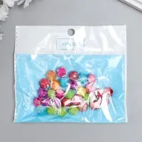 Бусины для творчества пластик &laquo;Розочка&raquo;, перламутр, набор 30 шт., 1.2&times;1.2 см