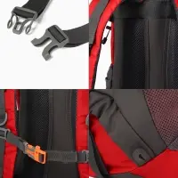 Рюкзак тур 65+5л, 30*20*53, отдел на шнурке, 5нар+2вн кармана, цвет красный