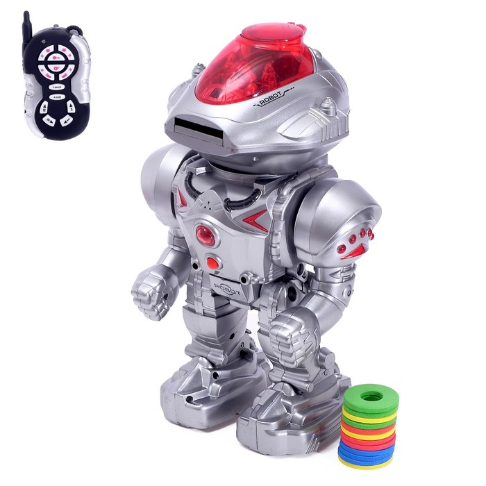 Робот радиоуправляемый &laquo;Супербот&raquo;, световые и звуковые эффекты, стреляет, работает от батареек