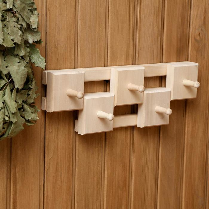 Вешалка Вешалка "Гармония", 5 крючков, липа "Добропаровъ"