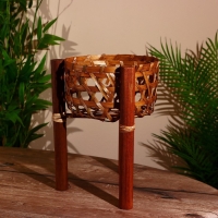 Подставка под горшок 24х26х30 см, бамбук Подставка под горшок 24х26х30 см, бамбук